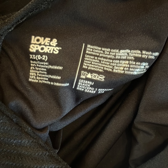 NWOT Love & Sports Strapless (or with Strap) Textured Swimsuit - Picture 9 of 10
